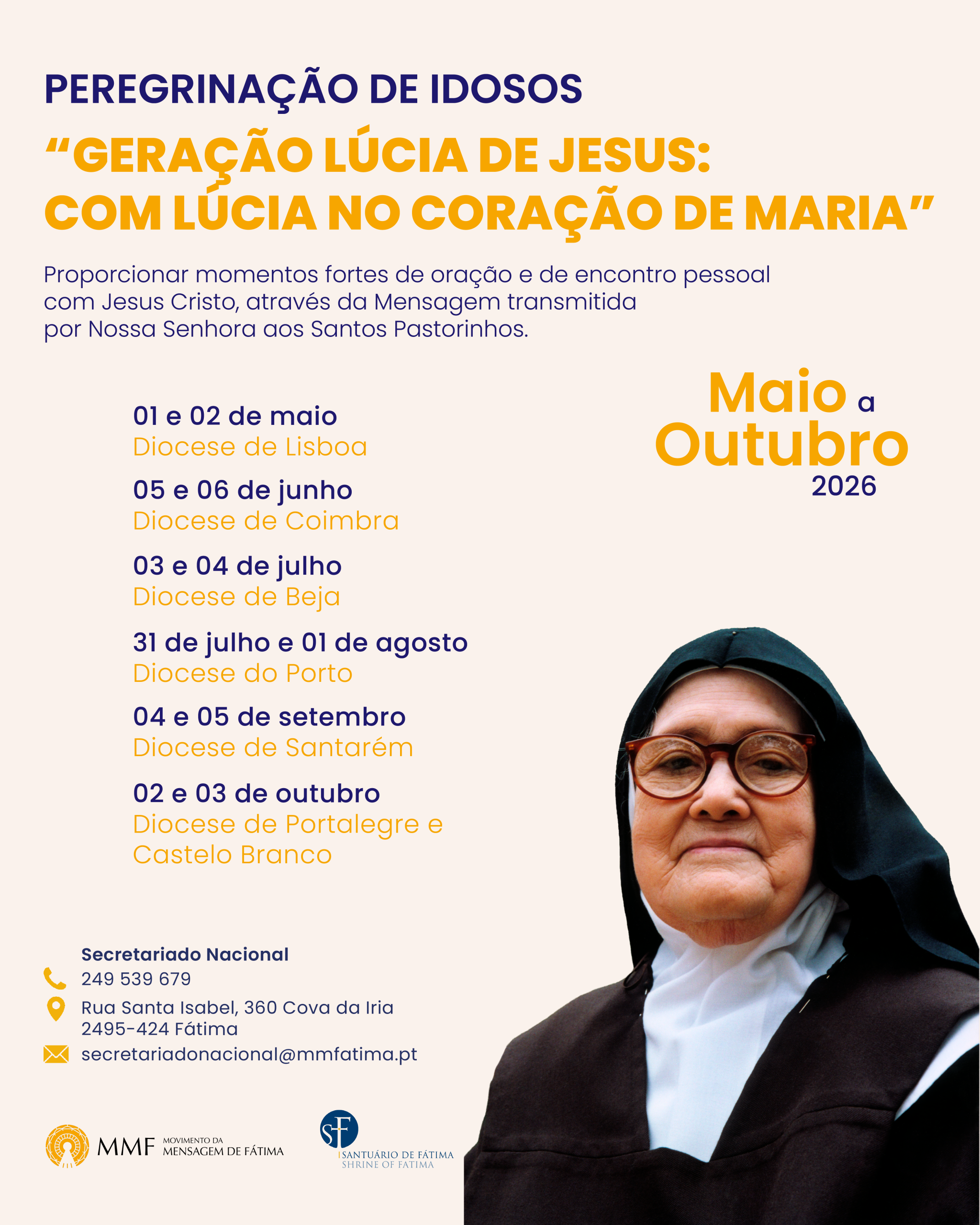 Datas Peregrinação de Idosos
