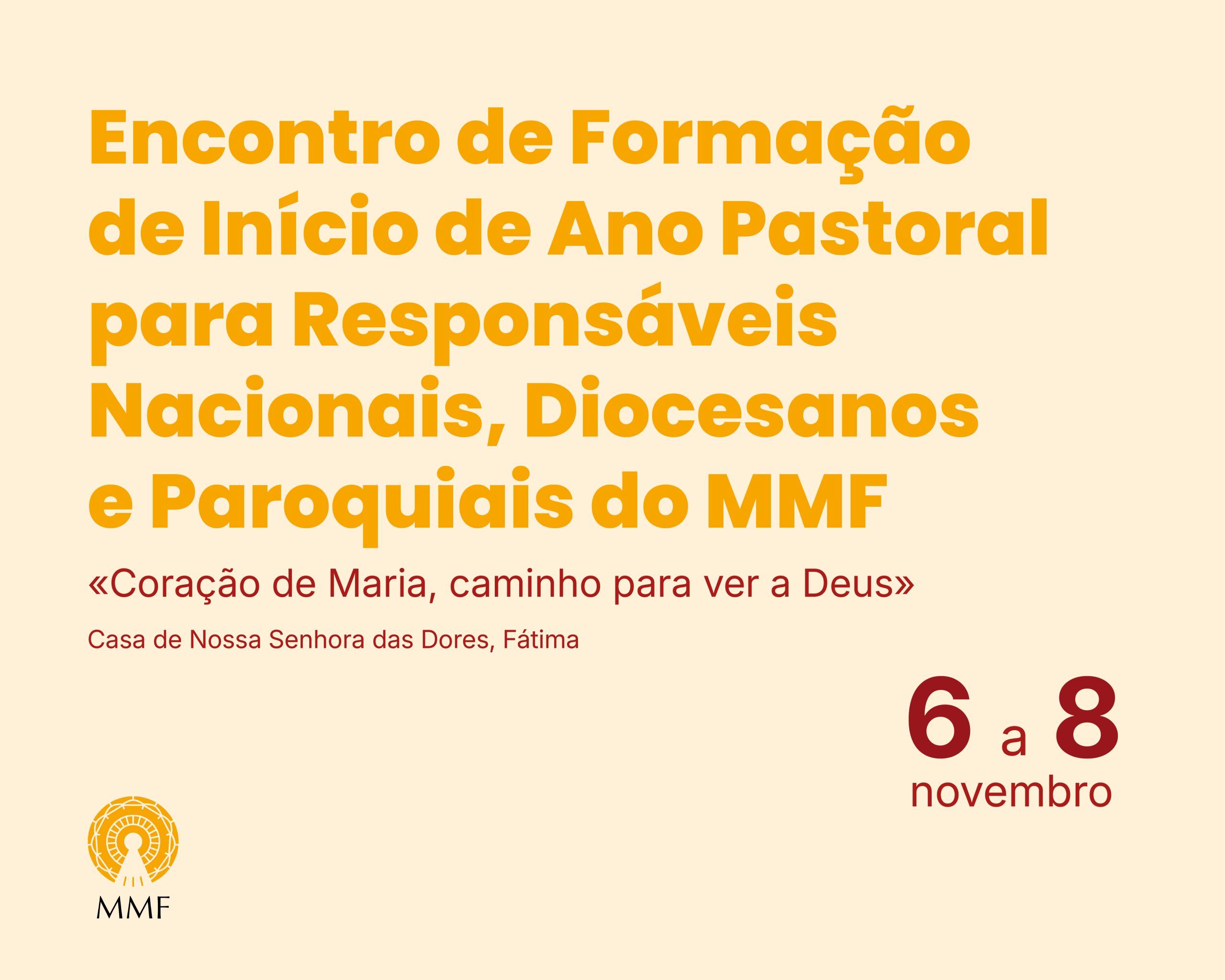 Encontro de Formação de Início de Ano Pastoral para Responsáveis do MMF